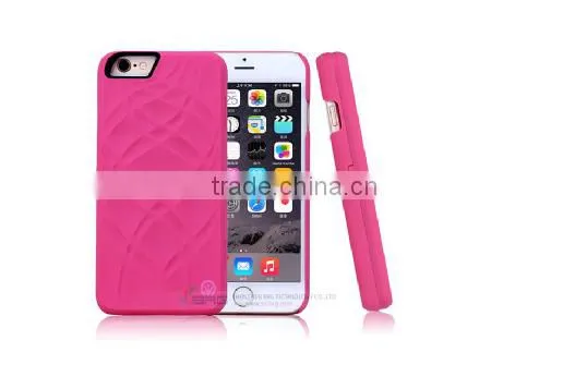 Colorful Matte Hard Case for iPhone 6 With pu Credit Card Slots, Accessary Mirror Case for iPhone 6 4.7"