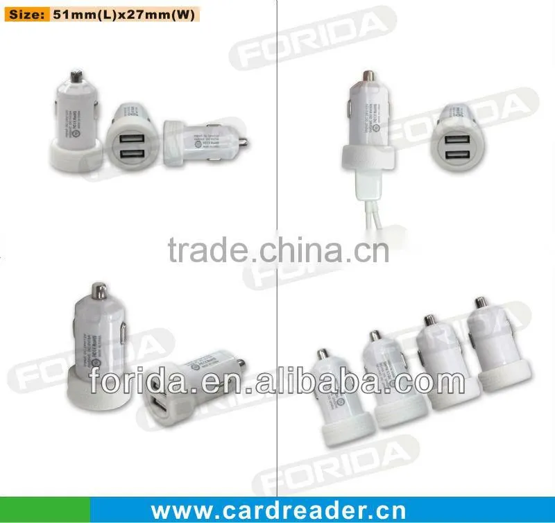 Fashion 5V 3.1A dual promotional usb car charger