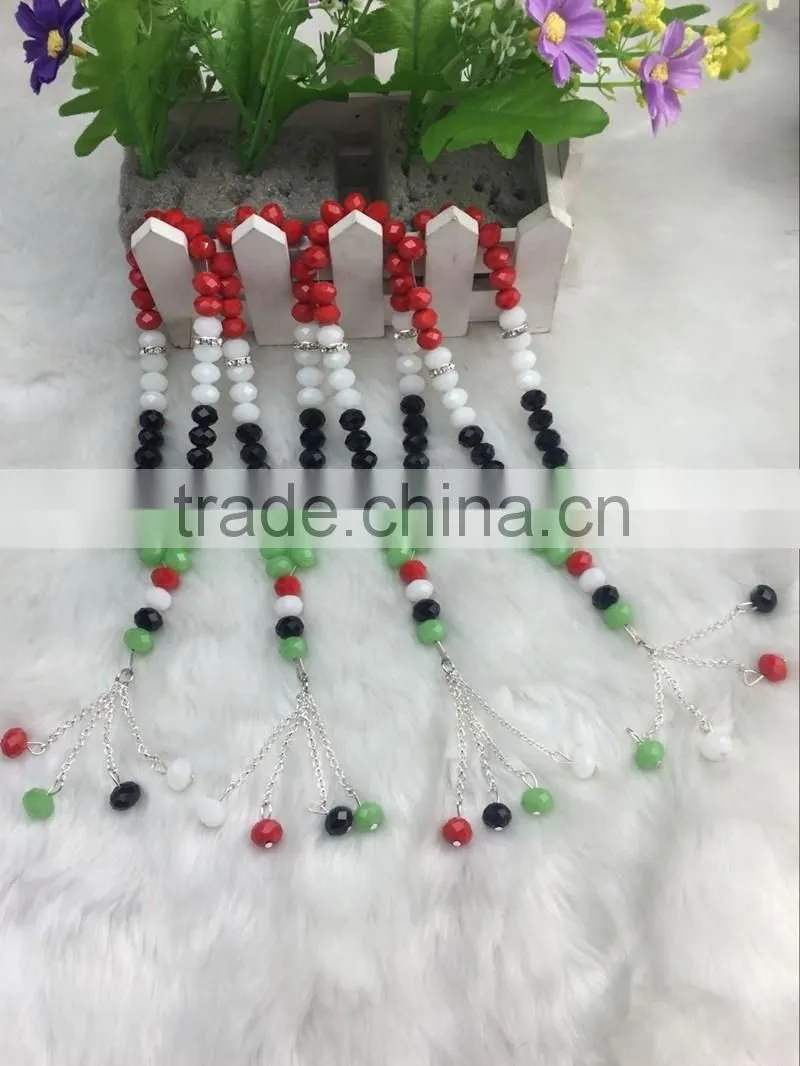 Yiwu hot seller 33 pieces prayer beads 10mm islamic colorful colors Prayer Beads excellent crystal material