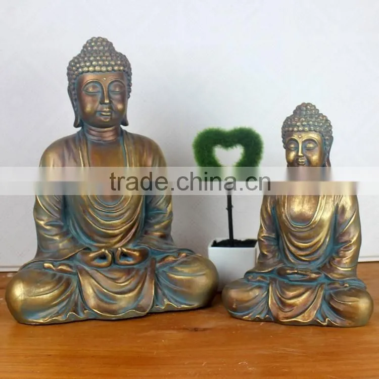 Antique Wooden Looking Sleeping Buddha Statue For Sale