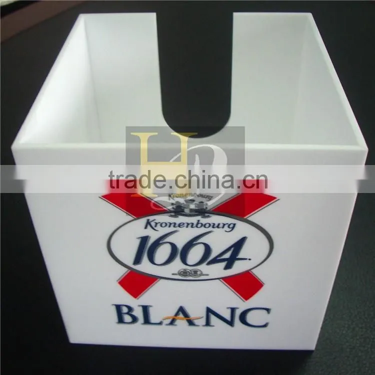 Best selling acrylic cube memo box notes paper holder