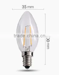 4W led filament candle bulb b22 E14 E12 with TUV CE ROHS