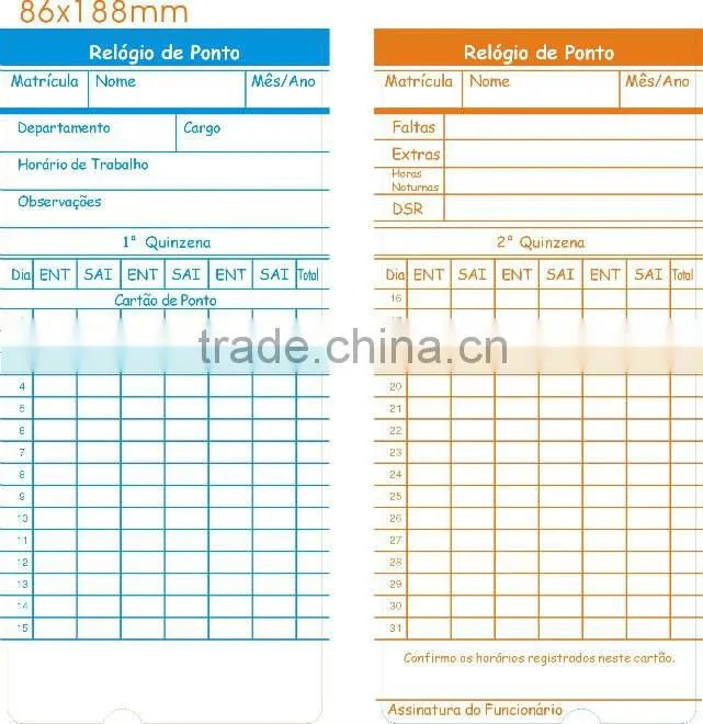 punching time card attendance machine/time attendance machien