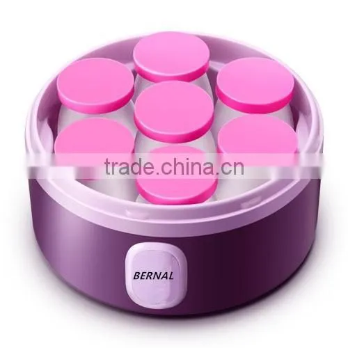6oz Glass containers allows for making up to seven different types of Flavors yogurt maker, yogurt machine