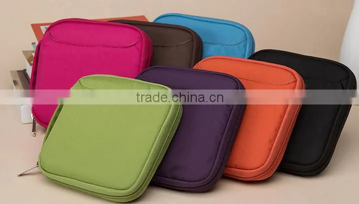 Waterproof anti-scratch professional logo printed nylon cd case