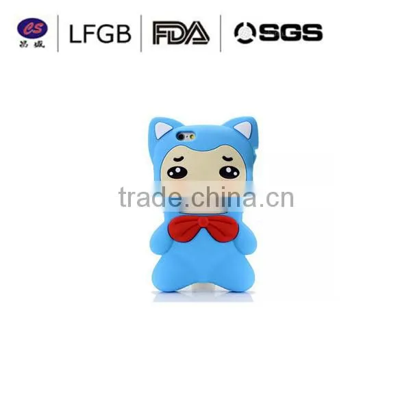 2015 FDA.LFGB Hello kity shape Fashion 3d silicone tpu phone case silicone mobile phone case/custom silicone phone case