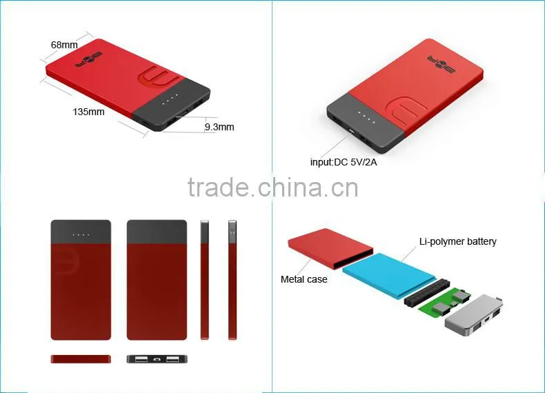 100% real capacity 5000mah mobile powerbank