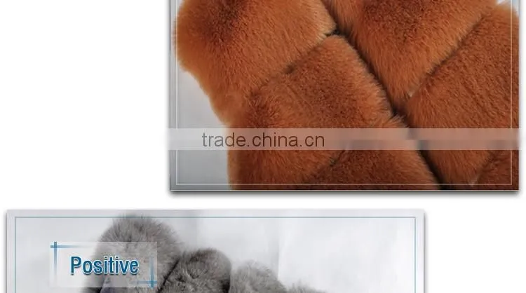 women sleeveless fake fur vest red