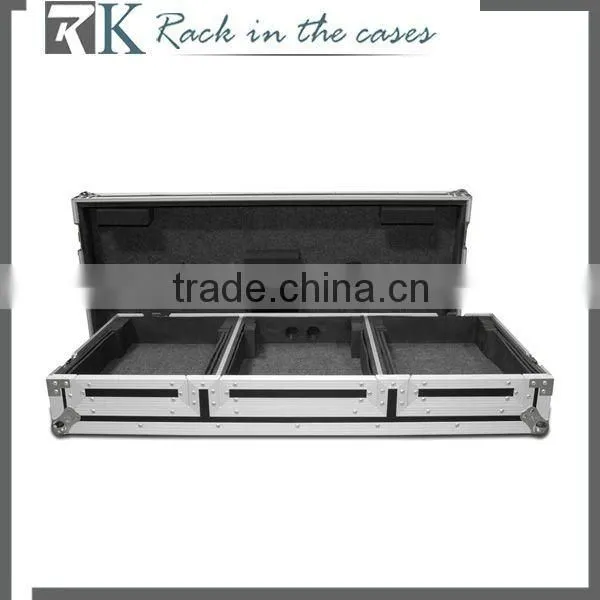 CDJ Workstation 350 / 400 Flightcase For Pioneer CDJ350 / CDJ 400 / DJM400 (black, silver)