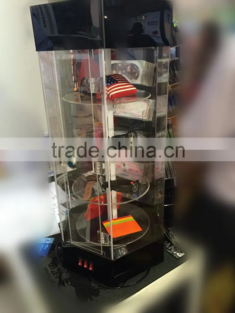 Pocket watch display case, watch window display, acrylic rotating watch display case