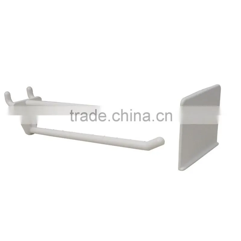 HIGH QUALITY OEM Black plastic pegboard display hook / peg board hook with price tag