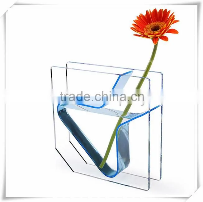 exquisite design clear acrylic flower pots Shenzhen factory