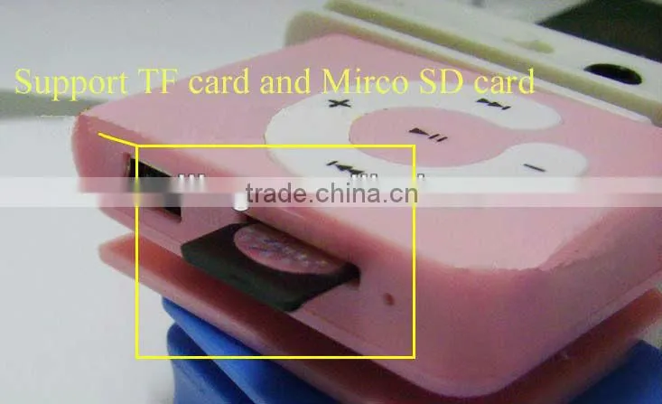 Customerized LOGO Mp3 Player With 8 Multi Colors