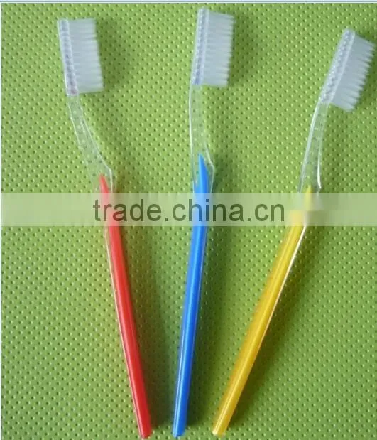 Hotel disposable natural toothbrush transparent toothbrush