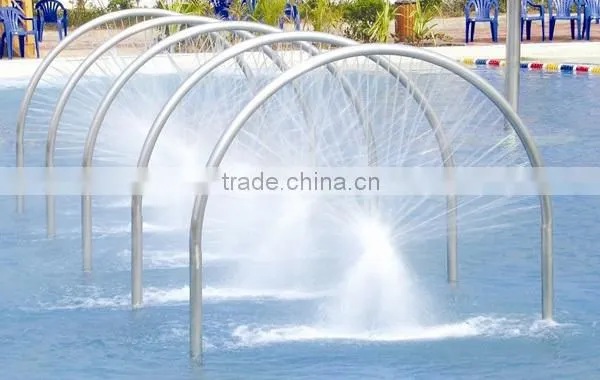 2014 summer waterpark fountain tunnel recreational facilities stainless steel water park equipment