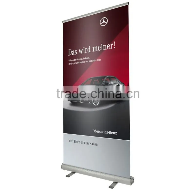 exhibition use digital printing aluminum frame roll up pop up banner
