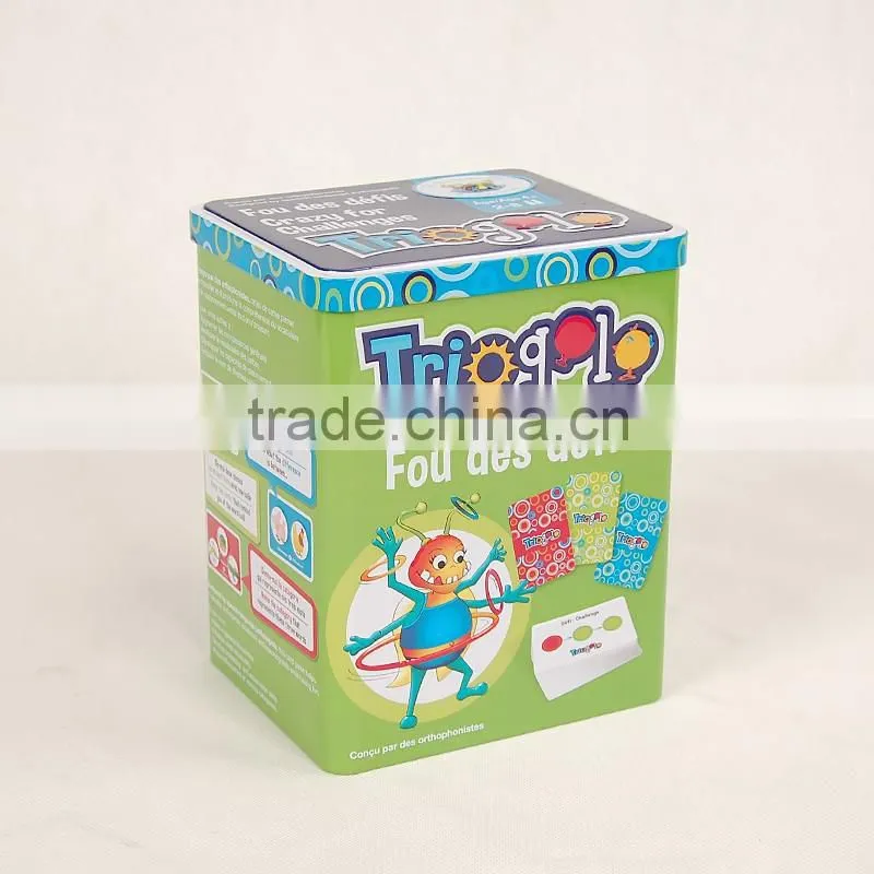 2016 hot sales fashion style tin tea can food tin box candy tin box
