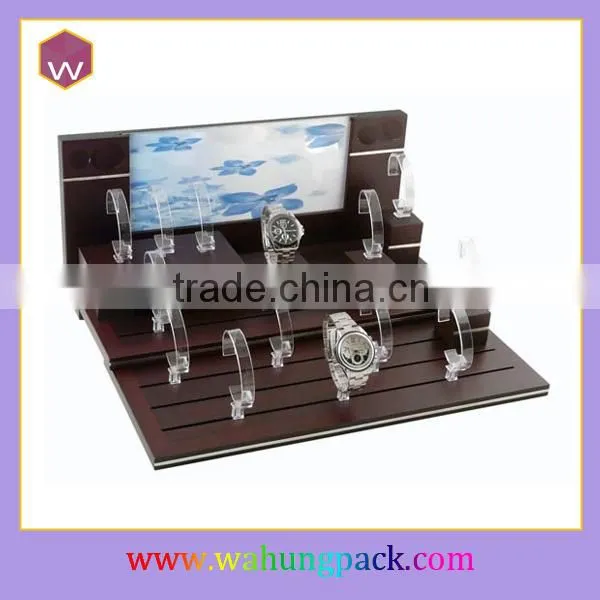 Custom Clear Watches Acrylic Display Stand Wholesale /Cheap Watch Display Unit Acrylic