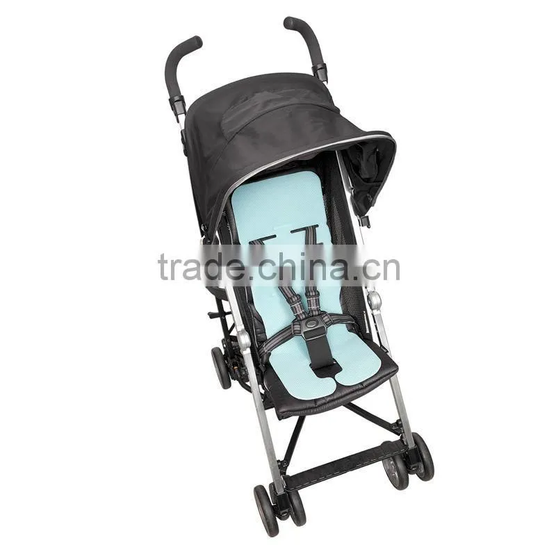 Breathable easy to attach baby care product stroller liner with 3D mesh material