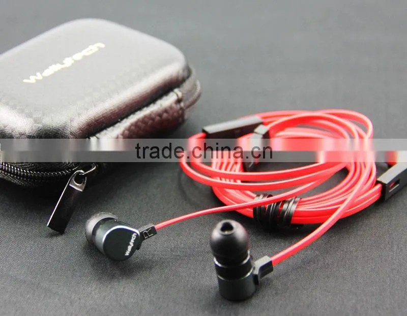 For iphone For Samsung S5 Wallytech Earphone with microphone WHF-125