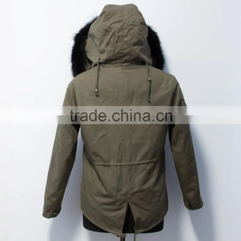 pc007 2015 New fashion women parka jacket