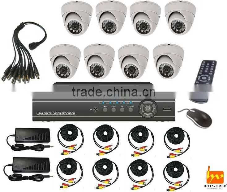 indoor security camera dvr kit 8ch cctv dvr kit