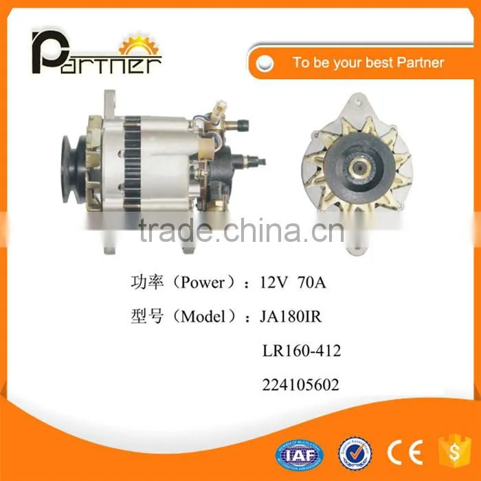 12V small alternator For Mazda E2200 car LR160-412 40180RI 224105602 12V 70A JA180IR