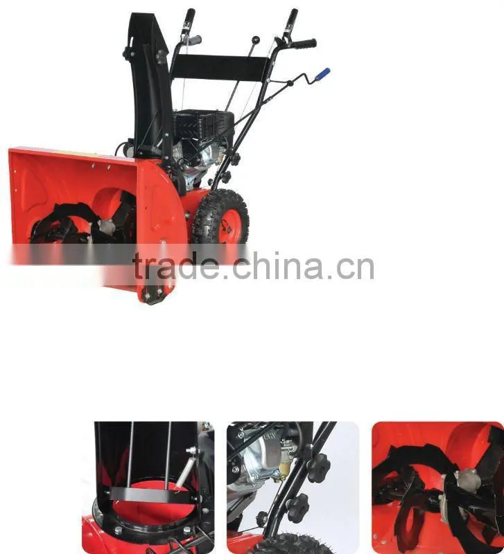 TWO STAGE 6.5HP LONCIN GASOLINE SNOW THROWER WITH 196CC DISPLACEMENT