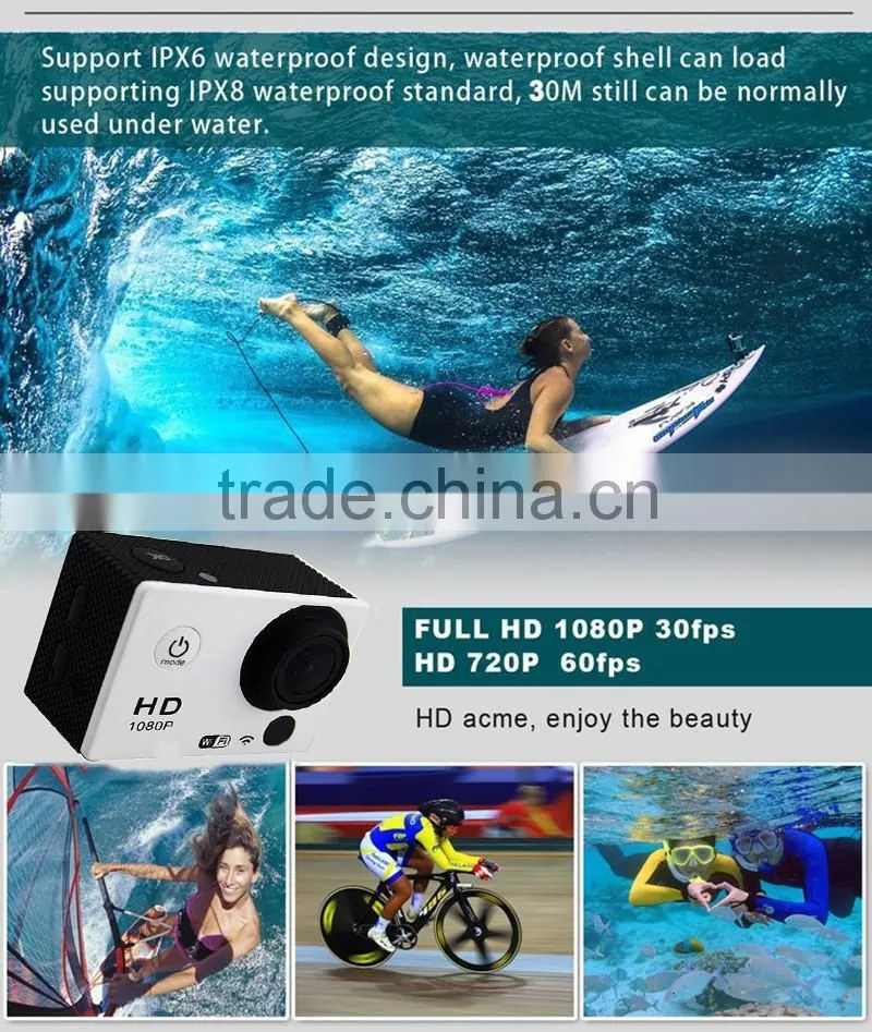 sj4000 newest wifi remote control waterproof sports Helmet Bicycle Car Vehicle DVR Sports Action Video DV Recorder