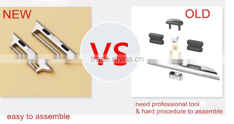 Watch Band Clasp for Apple Watch 316L Stainless Steel Connector Adapter for Apple Watch Sport Edit Classic Iwatch New Version