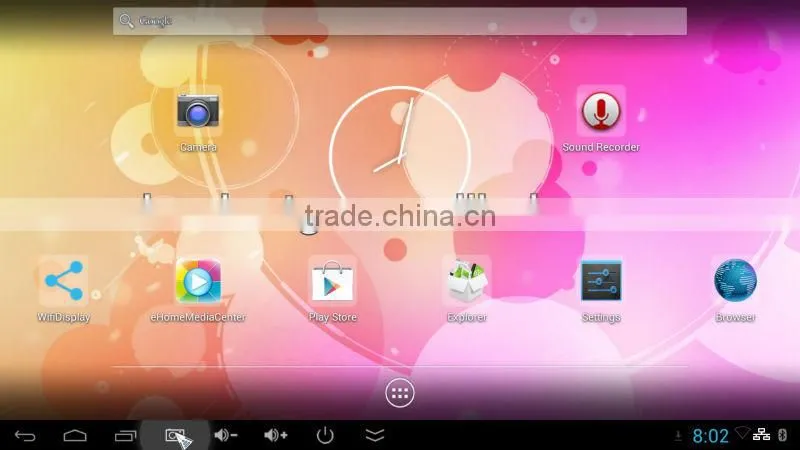 United states unique design quad core octa ocre Mali-450MPGPU RK3128 @600MHz with camera 2MP android set top box