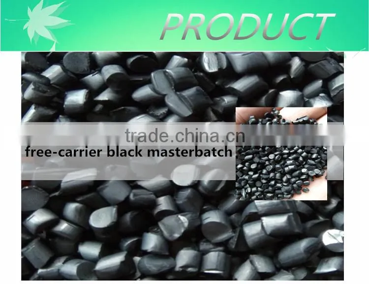 Free-Carrier Carbon Black Masterbatch