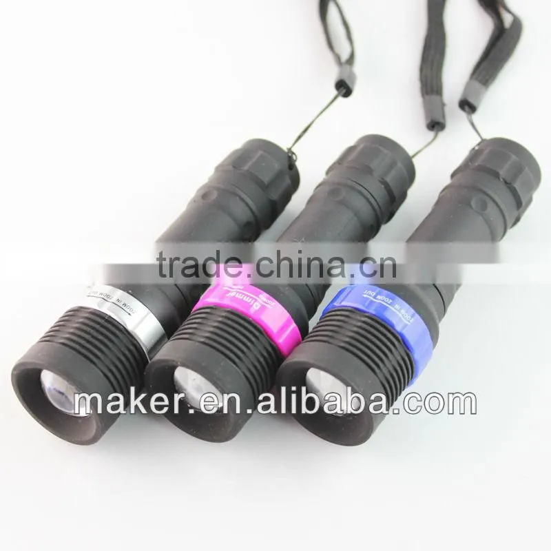 NPFN 1057 1W Zoom Adjustable Plastic Torch
