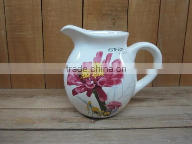 Antique Ceramic Milk/ Juice/ Water Pitcher