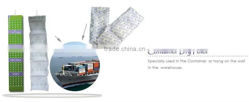 Cargos desiccant used in ocean transportation