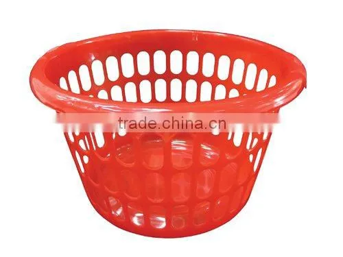 big size plastic laundry basket with holder