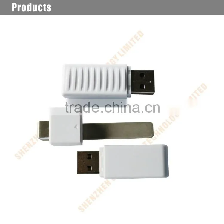 Shenzhen factory usb flash drive 8gb plastic usb pen drive 2.0 interface book clip usb flash drive