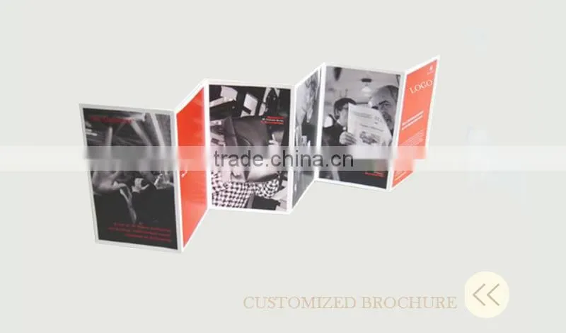 Coated paper folding brochure printing service