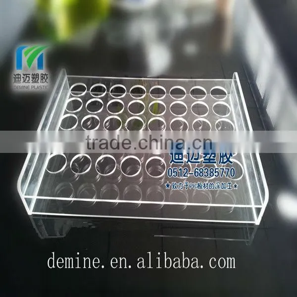 High light transmittance acrylic test tube holder/Laser cutting