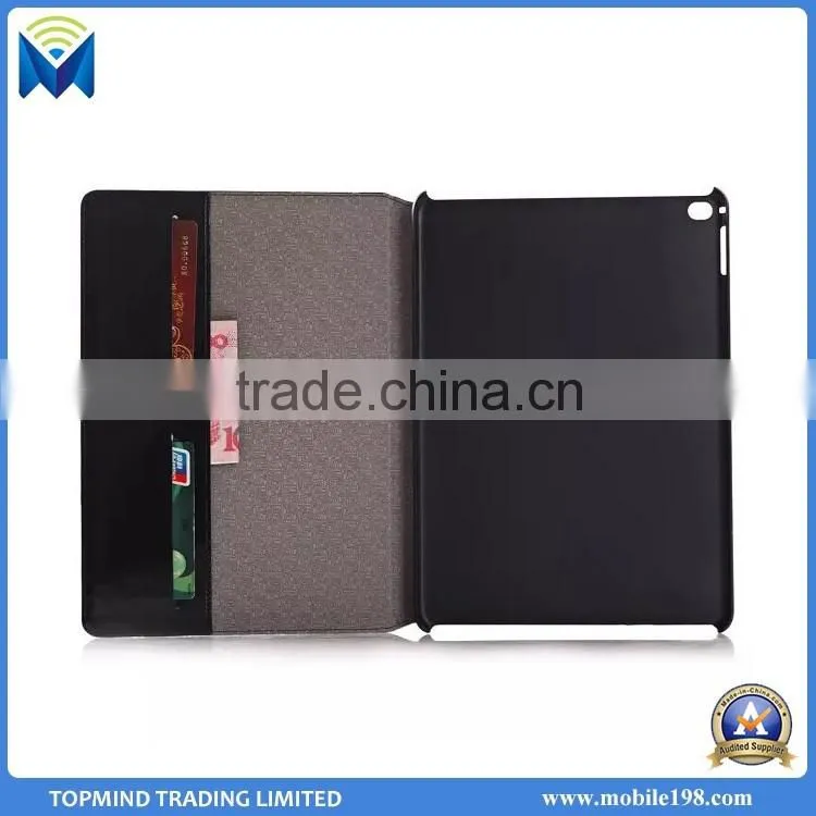 New Arrival Argyle Smart Book Style Wallet Leather Case for iPad Air 2