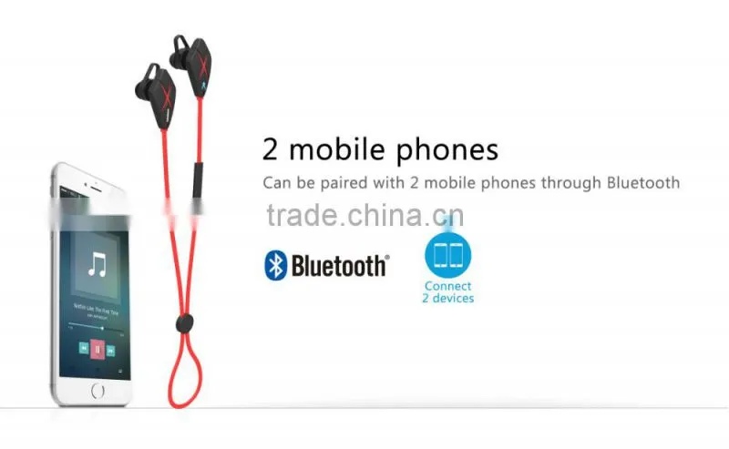 2016 hot sale cheap stereo sound earphone high quality wireless earphone sports use earphone