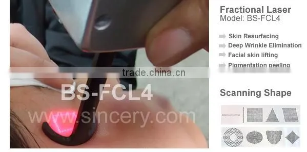 Portable CO2 fractional laser for wrinkle removal skin rejuvenation