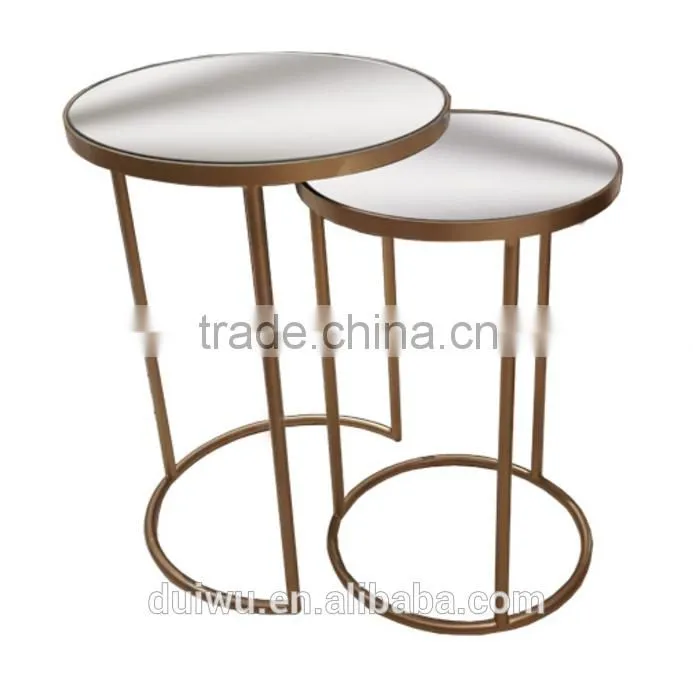 Vintage Style black wrought iron round side table