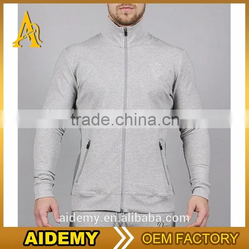 Manufacture of athletic apparel wholesale high collar pullover hoodie zipper jumper hoodie