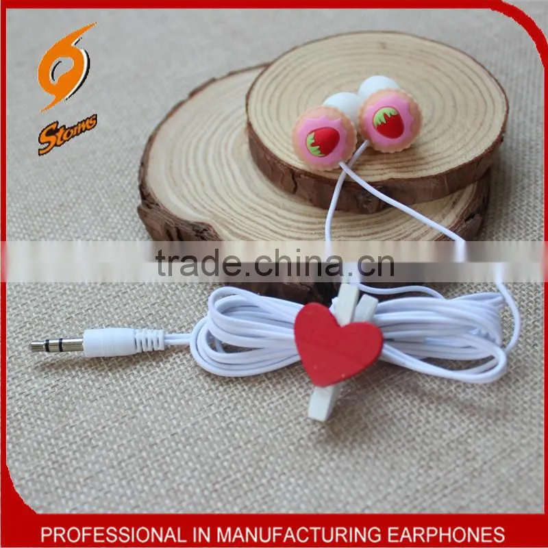 Cartoon Cake Earphones For Mobile, ,Earphone for kids