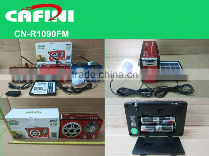 solar charger power FM/AM radio flashlight radio