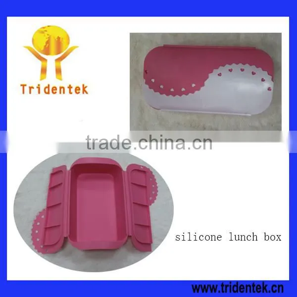 Wholesale New Style Food Grade Colorful Silicone Lunch Box With Lids