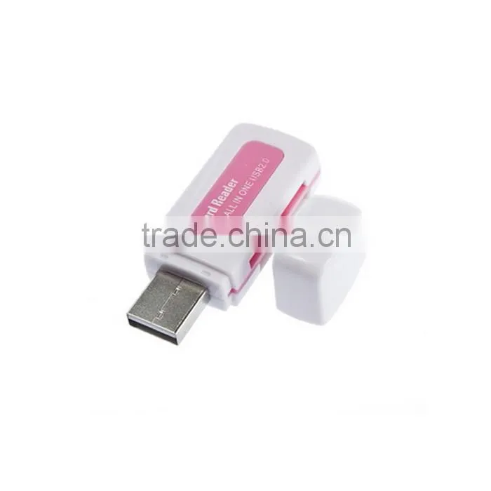 Portable High Speed USB 2.0 Adapter Micro T-Flash Memory Card Reader all in 1