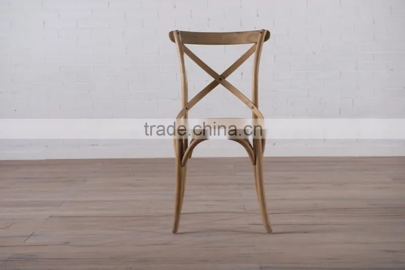 Best sell cheap wooden cane cross back dining Chair home furniture