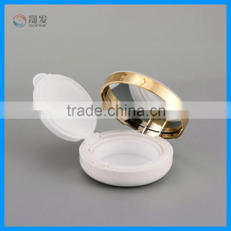 Air Cushion BB Cream Case/ Powder plastic box for CC cream with mirror